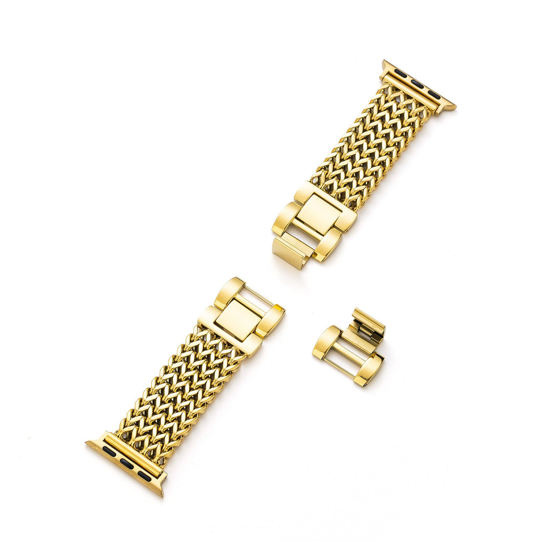 Dazzling Stainless Steel Mesh Apple Watch Bands for Women