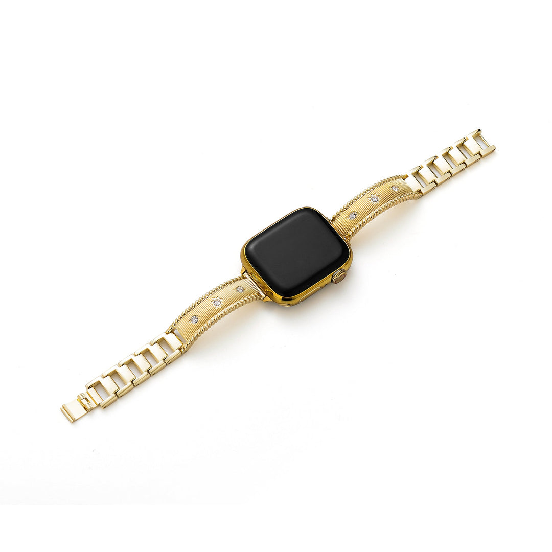 Bold Metal Rhinestone Apple Watch Bands for Women