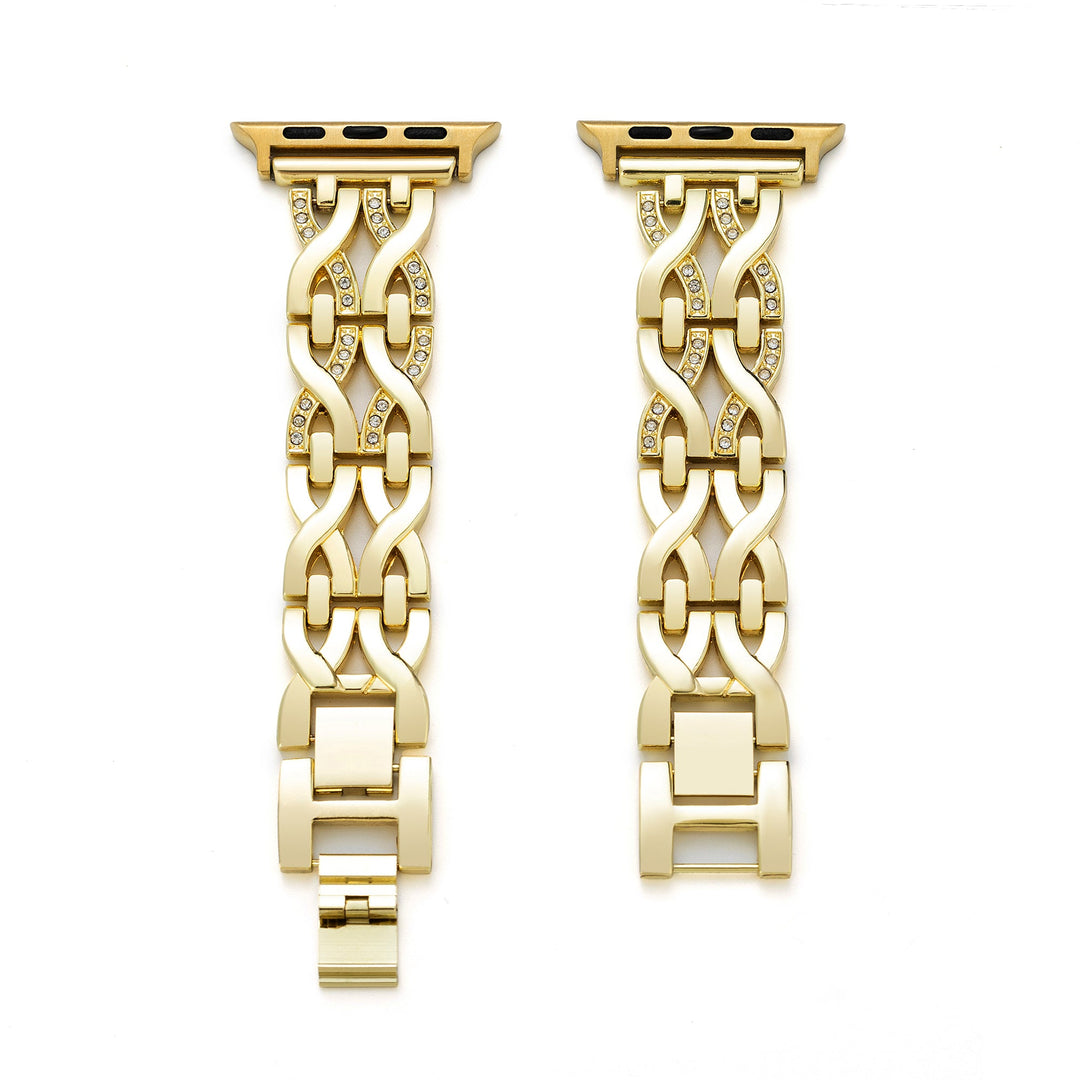 Sleek Metal Twist Apple Watch Bands for Women
