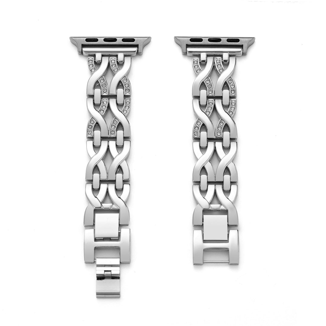 Sleek Metal Twist Apple Watch Bands for Women