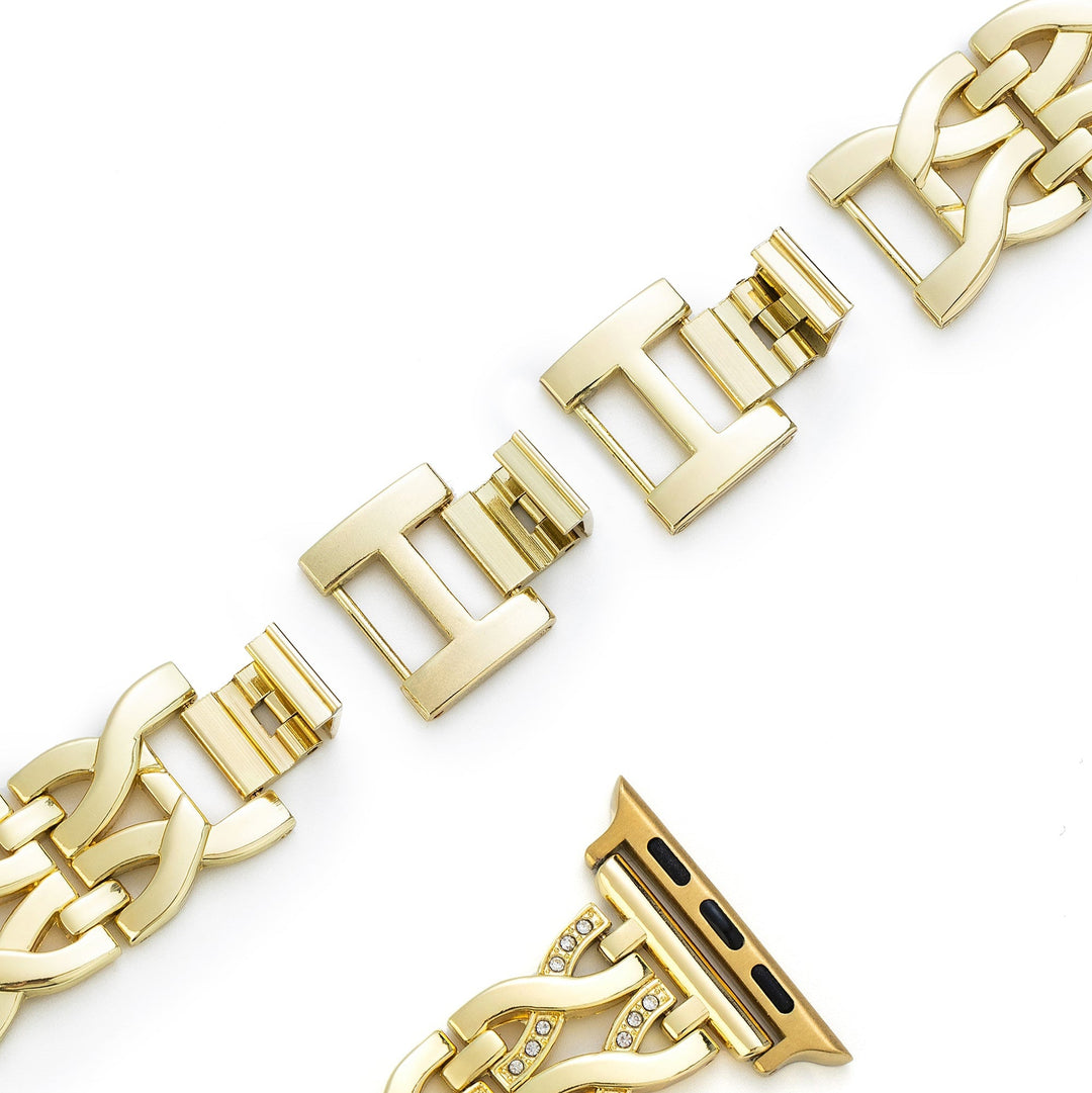 Sleek Metal Twist Apple Watch Bands for Women