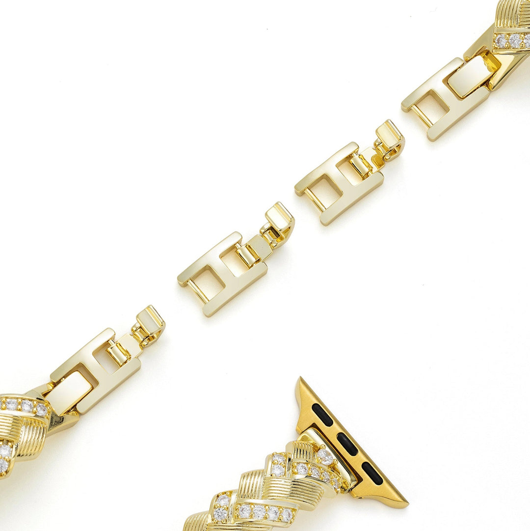 Classic Metal Braided Apple Watch Bands for Women