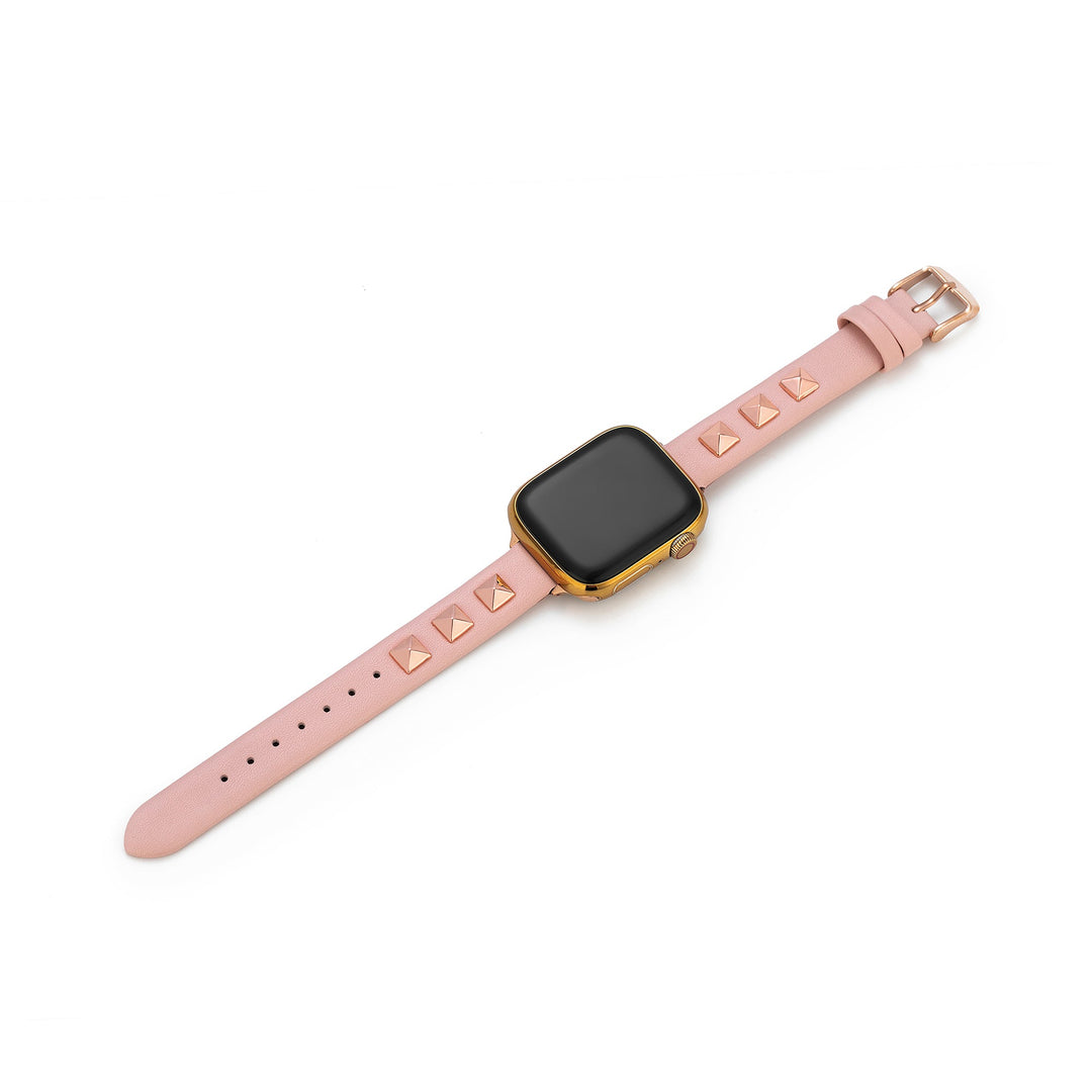 Modern Leather Studded Apple Watch Bands for Women