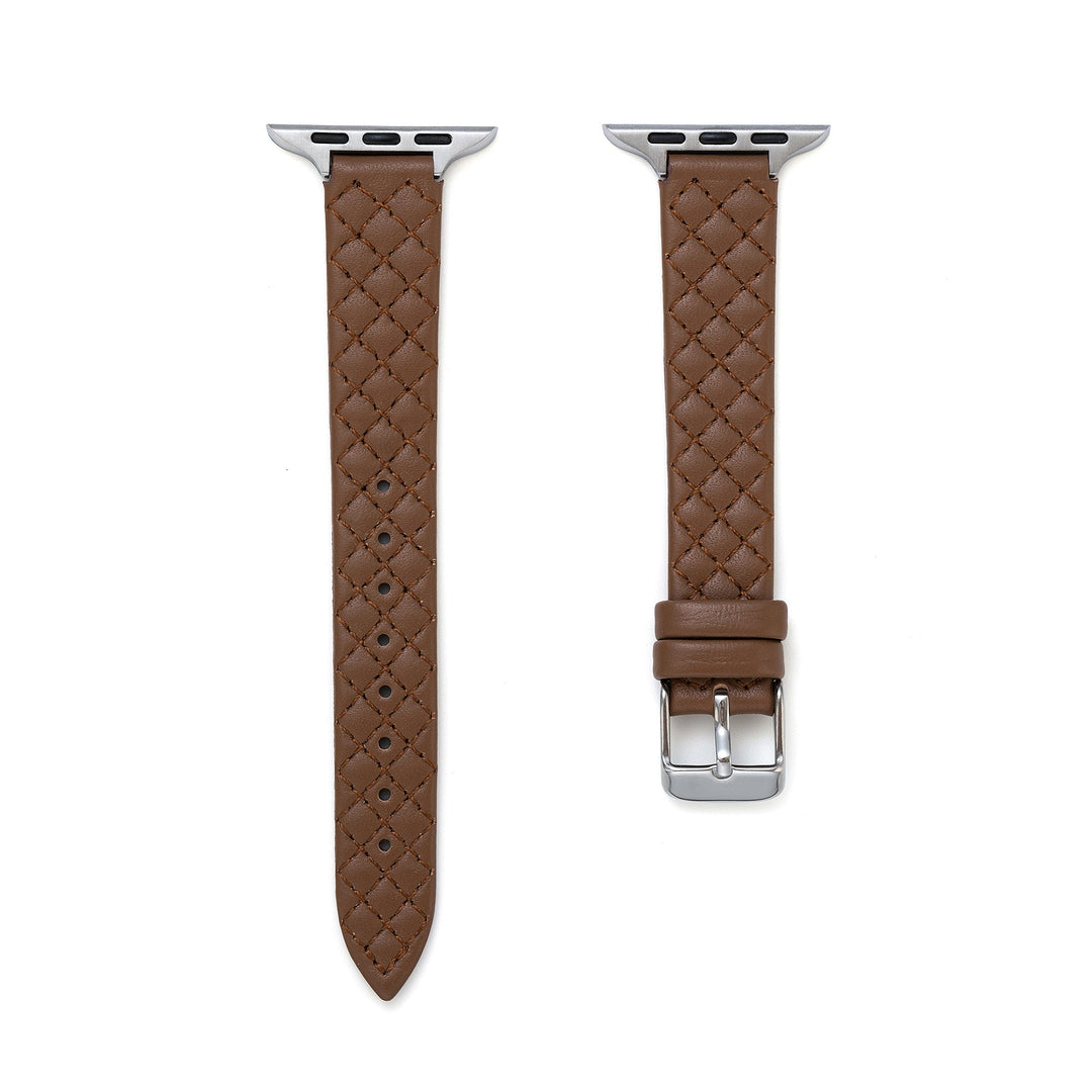 Bold Leather Quilted Apple Watch Bands for Women