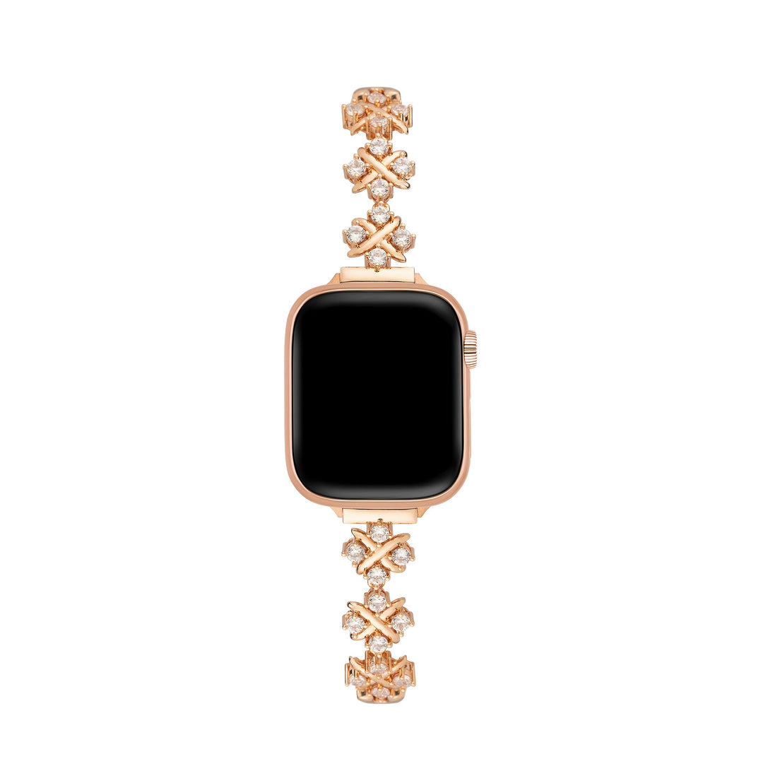 Chic Copper Zircon Apple Watch Bands for Women