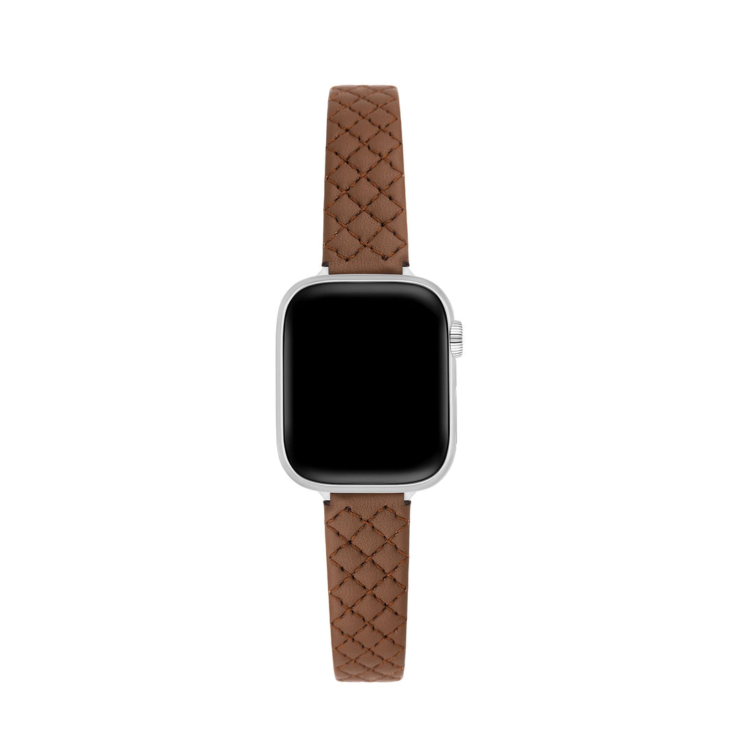 Bold Leather Quilted Apple Watch Bands for Women