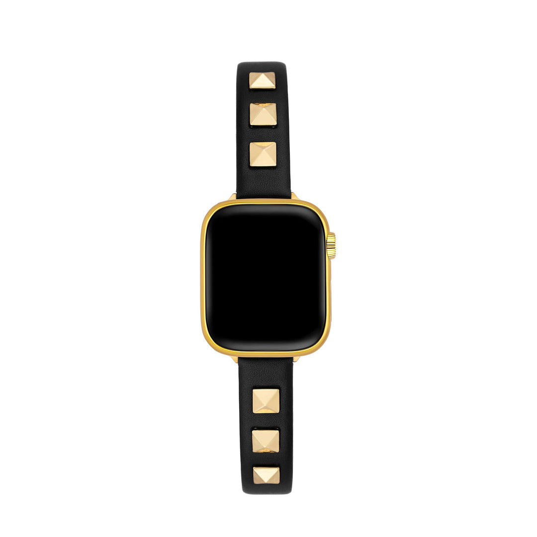 Modern Leather Studded Apple Watch Bands for Women