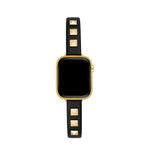 Load image into Gallery viewer, Modern Leather Studded Apple Watch Bands for Women
