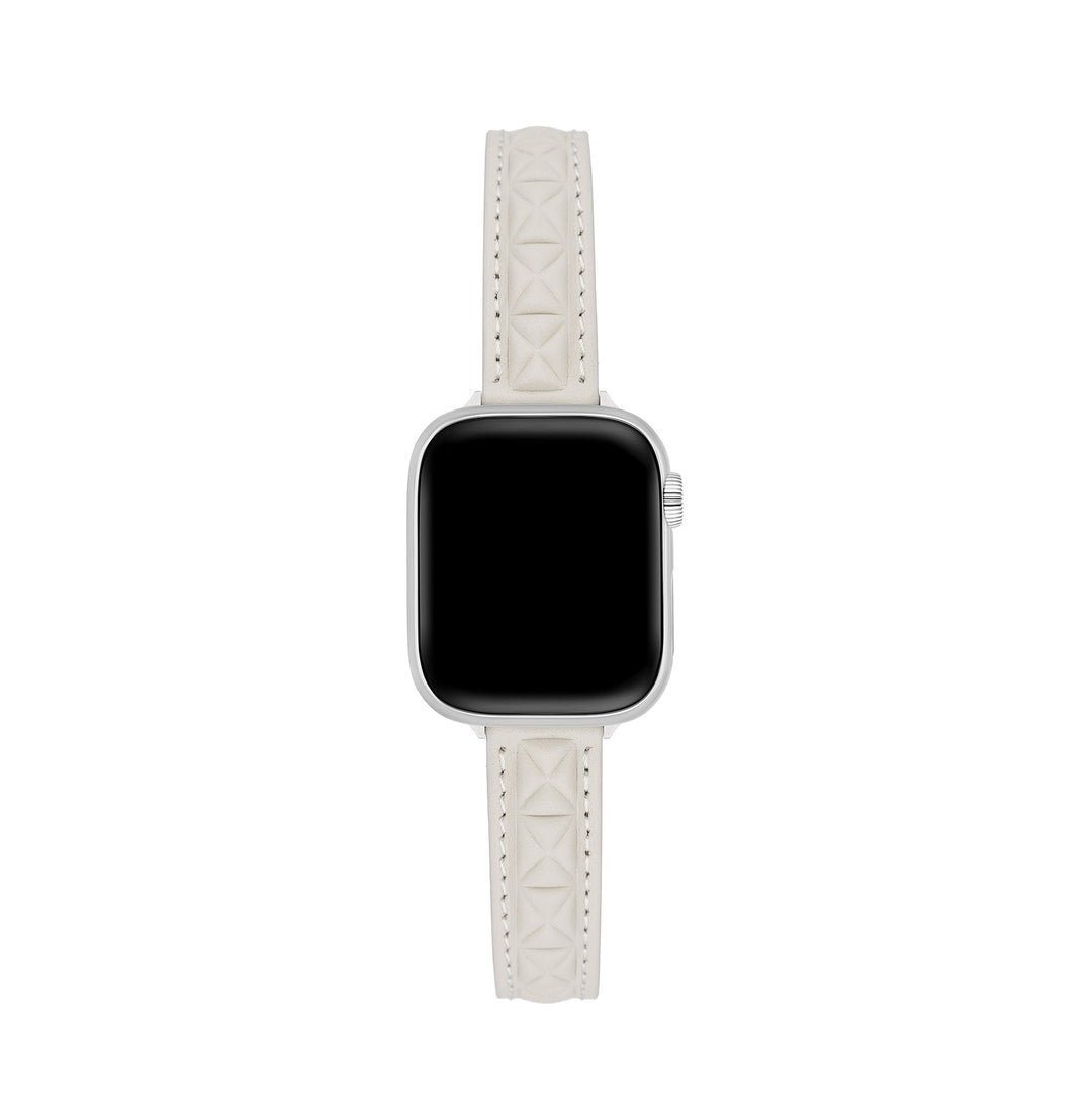 Chic Leather Quilted Apple Watch Bands for Women