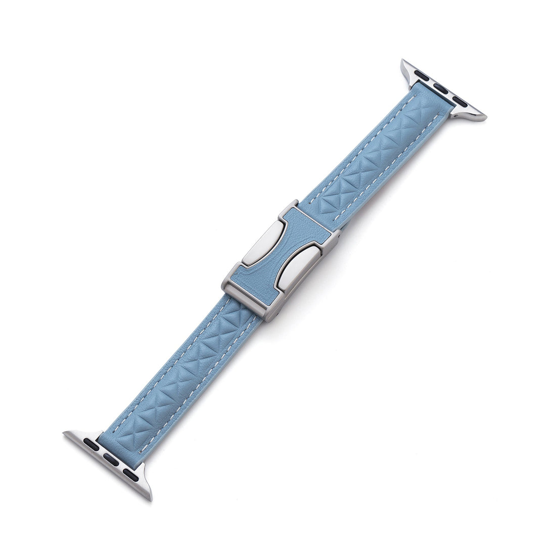 Chic Leather Quilted Apple Watch Bands for Women