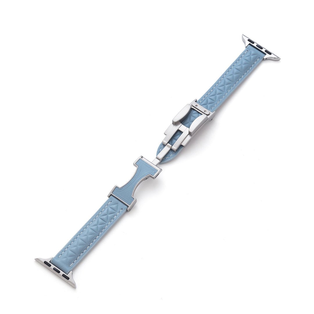 Chic Leather Quilted Apple Watch Bands for Women