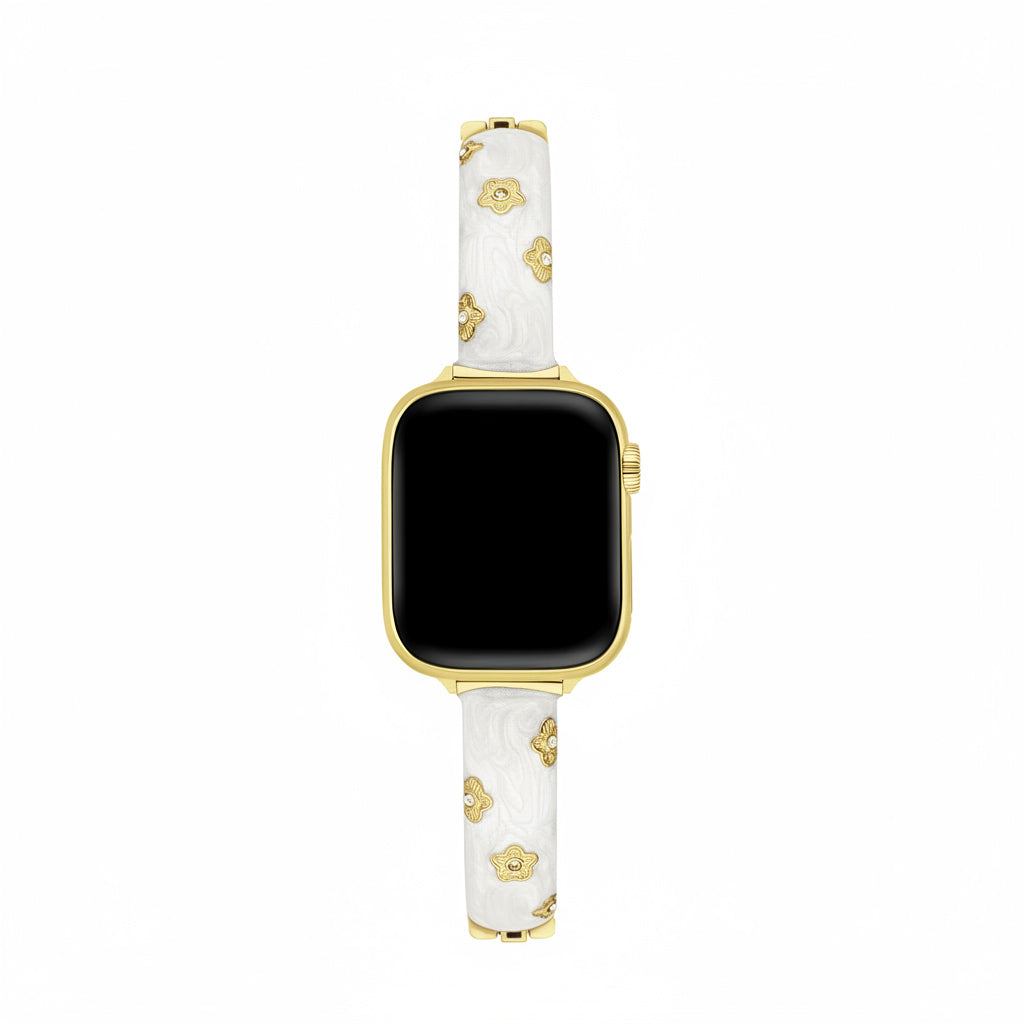 Classic Metal Floral Apple Watch Bands for Women