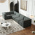 Kinshasa 5-Seat Modular Sofa in Green