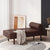 Minimal Dark Brown Chaise Lounge