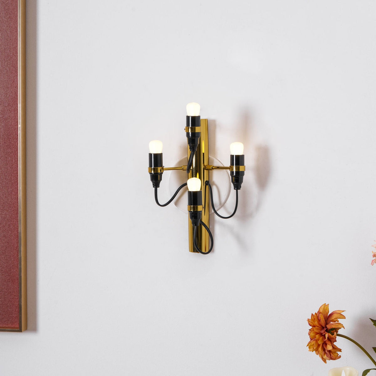 Mirror Polished Steel Contemporary Wall Lamp