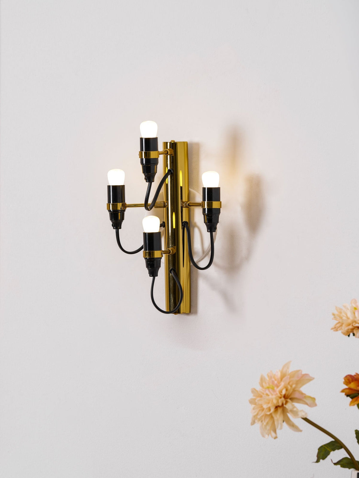 Mirror Polished Steel Contemporary Wall Lamp