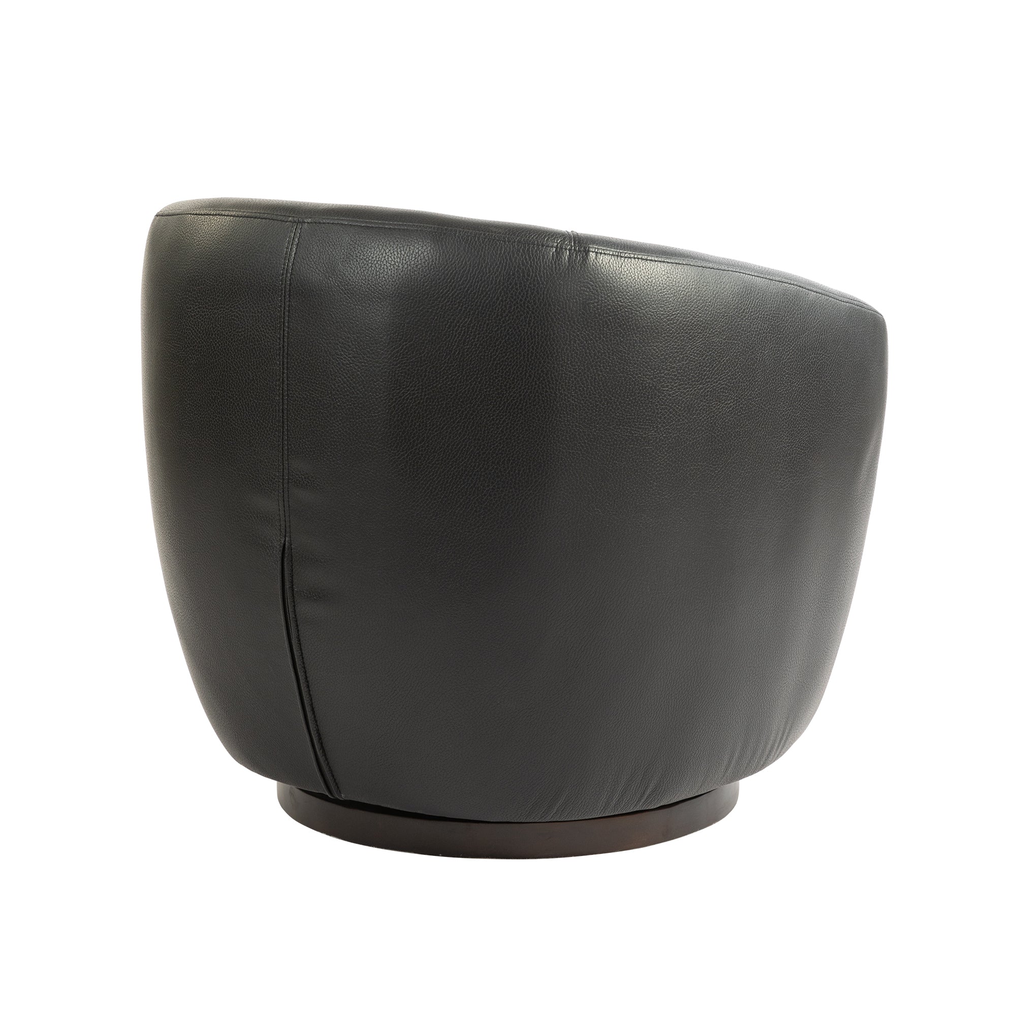 Modern Black Swivel Accent Armchair