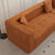 Harare 3-Seat Modular Sofa in Burnt Orange Brown