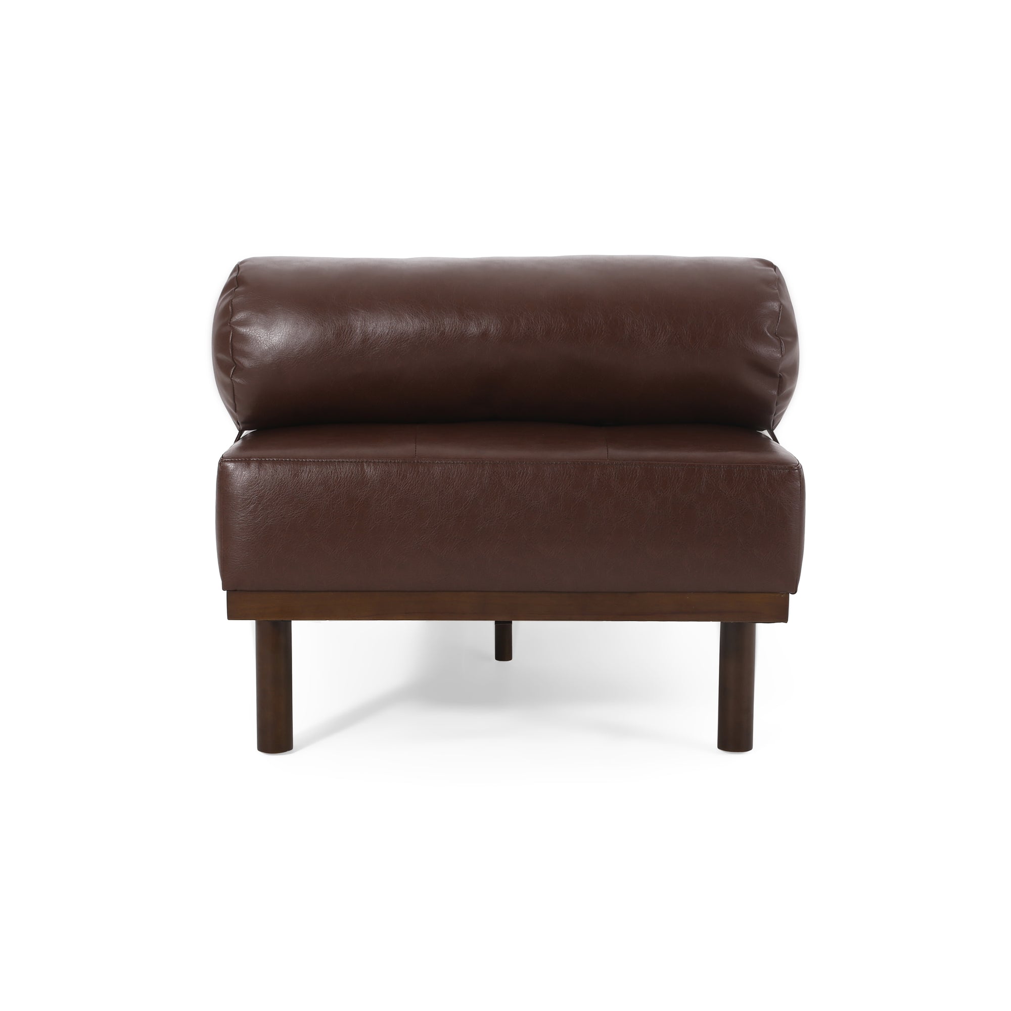 Minimal Dark Brown Chaise Lounge