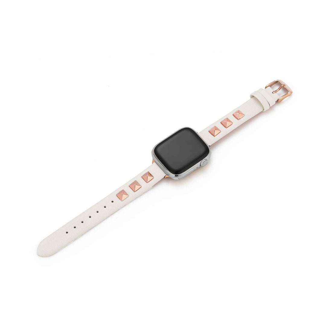 Modern Leather Studded Apple Watch Bands for Women