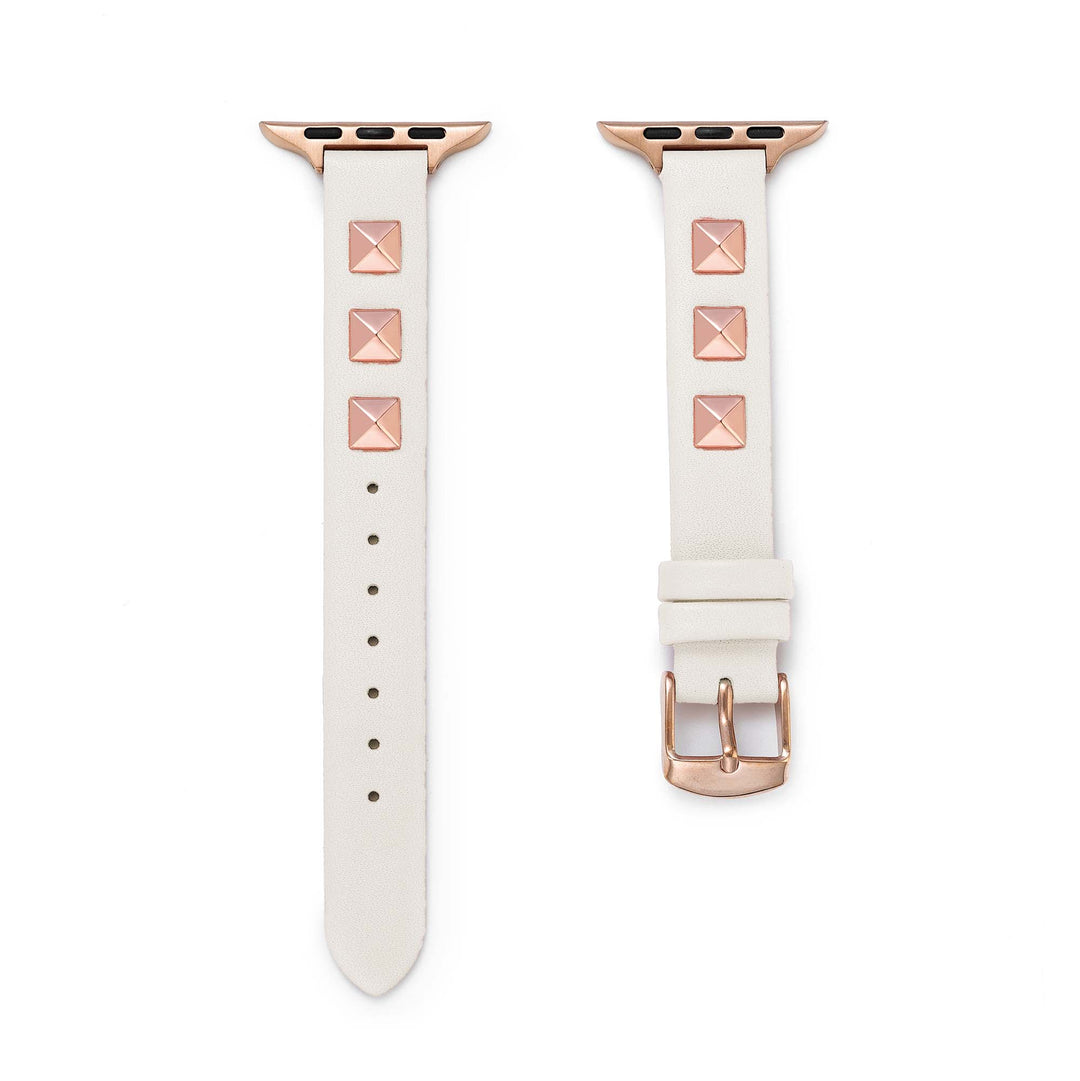 Modern Leather Studded Apple Watch Bands for Women