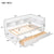 White Twin Bed with L-Shaped Bookcases and Storage Drawers