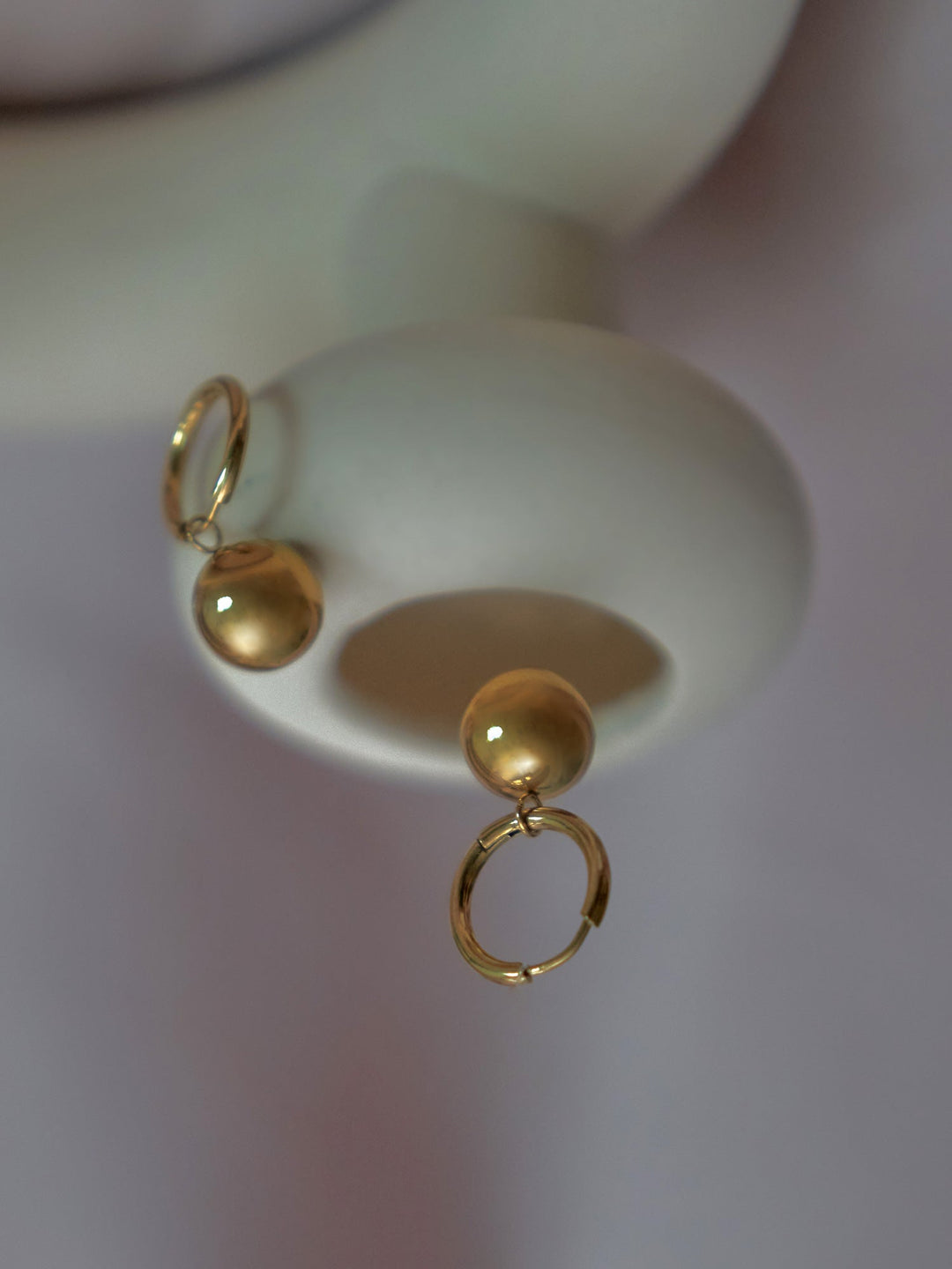Clara Spherical Gold Hoops