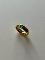 Load image into Gallery viewer, Gold Ring with Emerald Gemstone
