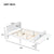 Full Sized Bed with Footboard Bench in White