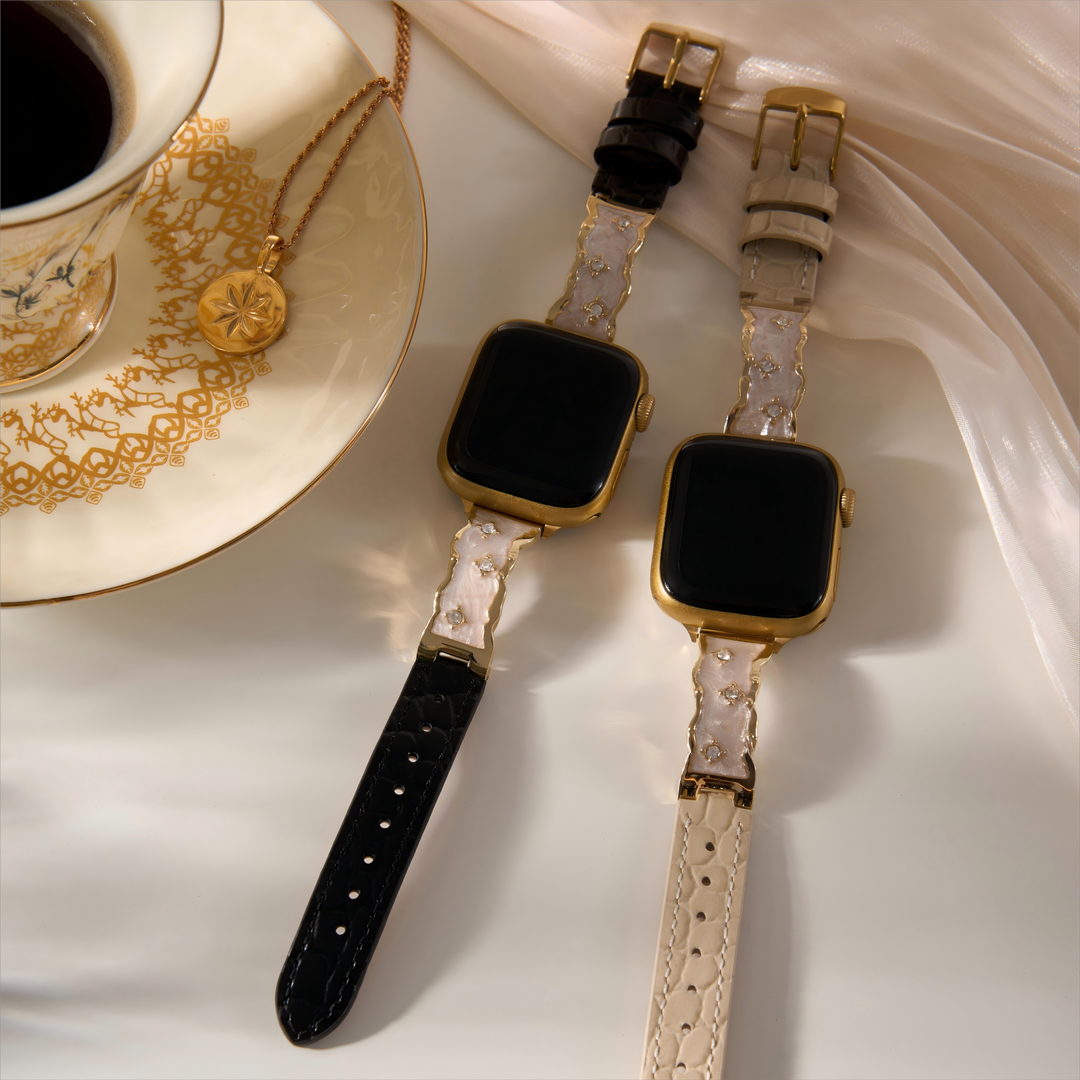 Minimalist Leather Apple Watch Bands for Women
