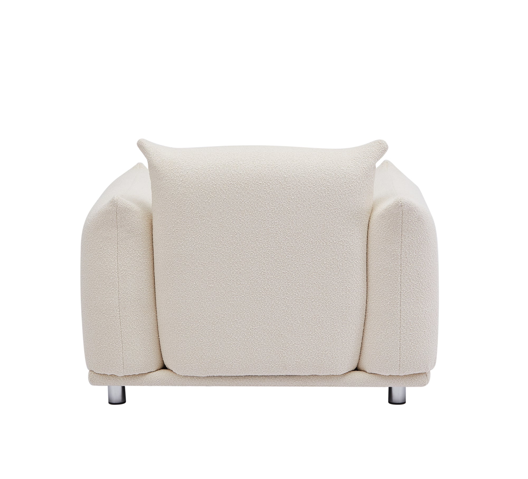 Sherpa Beige Accent Chair For Stylish Living Spaces