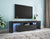 Modern Black TV Stand With 20 Colors LED Lights Remote Control In Black