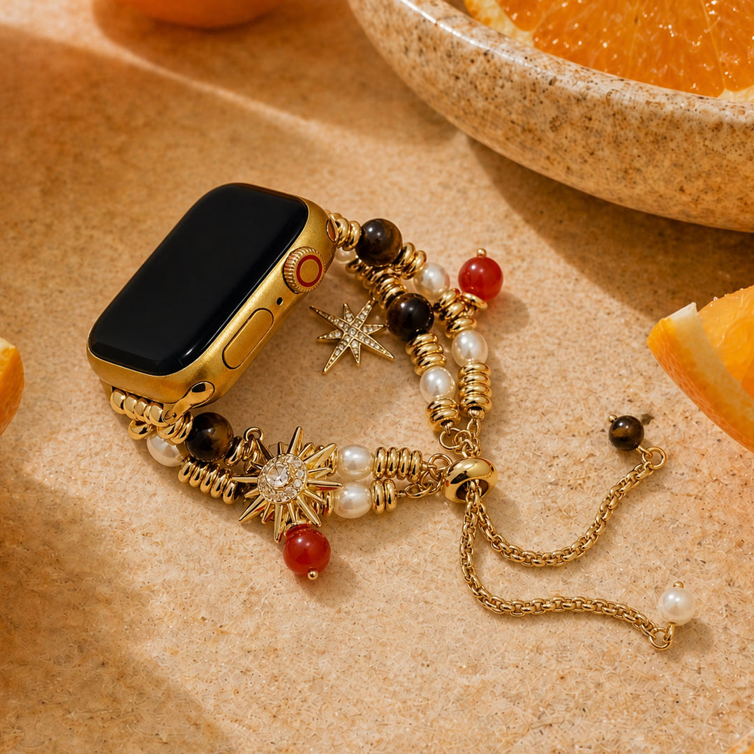 Minimalist Beaded Apple Watch Bands for Women