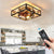 Caged Ceiling Fan with Lights Remote Control