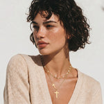 Load image into Gallery viewer, Divine Layers Cross Necklace Set
