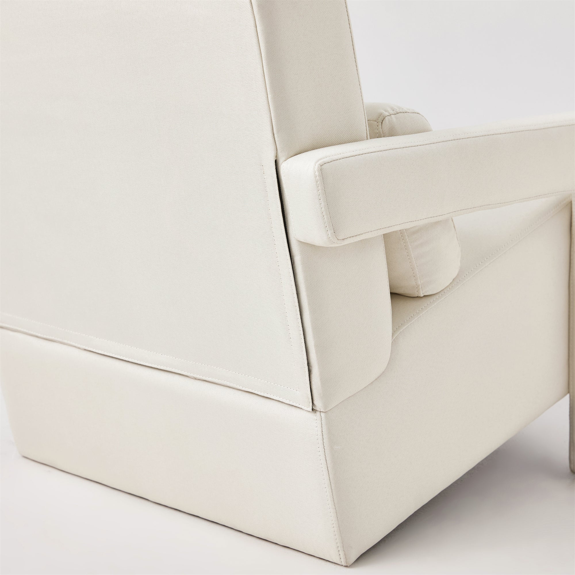 Modern Upholstered Accent Chair In Beige