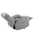 Electric Power Lift Recliner Chair for Seniors - Light Gray Fabric, Remote Control, Side Pocket, Ideal for Elderly Comfort