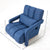 Modern Navy Blue Upholstered Accent Chair