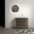 Gray Bathroom Vanity with One-Piece Sink Large Storage Freestanding Design Eco-Friendly Construction In Gray