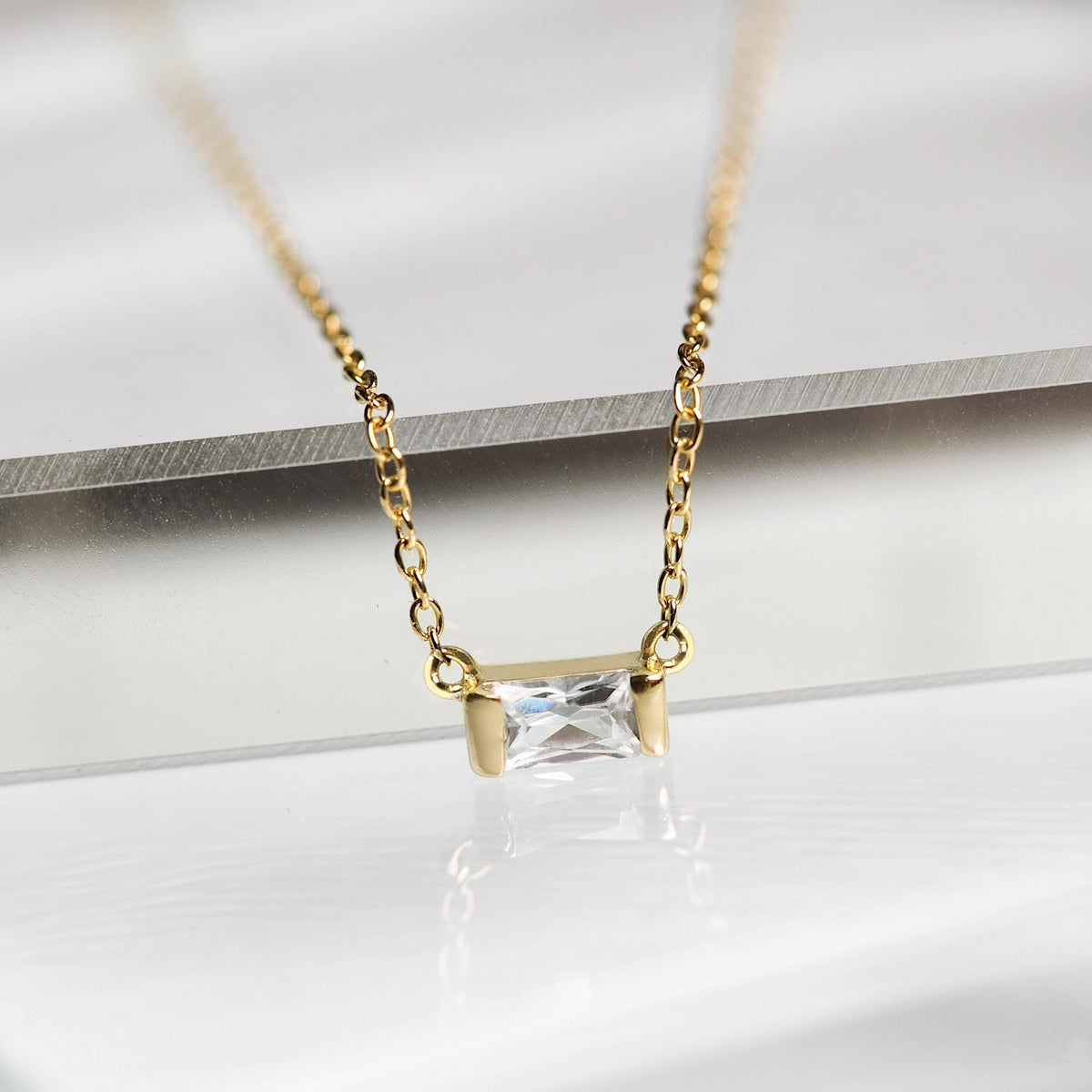 Amere baguette necklace