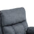 Lumbar Heating & Massage Recliner In Charcoal Fabric