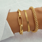 Load image into Gallery viewer, 3pc Chunky &amp; Elegant Bracelet Stack
