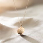 Load image into Gallery viewer, Sunbeam Necklace Dainty Sun Pendant Necklace
