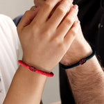 Load image into Gallery viewer, Minimal Red Thread Of Fate Couples Bracelet
