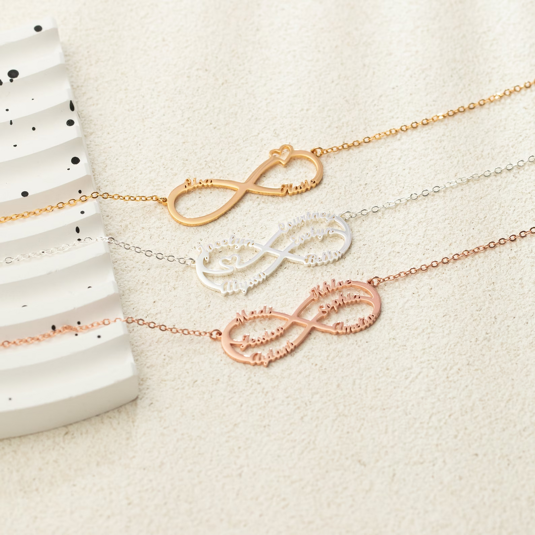 Personalised Infinity Necklace Infinity Name Necklace