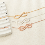 Load image into Gallery viewer, Personalised Infinity Necklace Infinity Name Necklace
