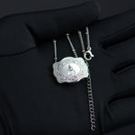 Load image into Gallery viewer, Dainty Belt Buckle Letter Initial Necklaces
