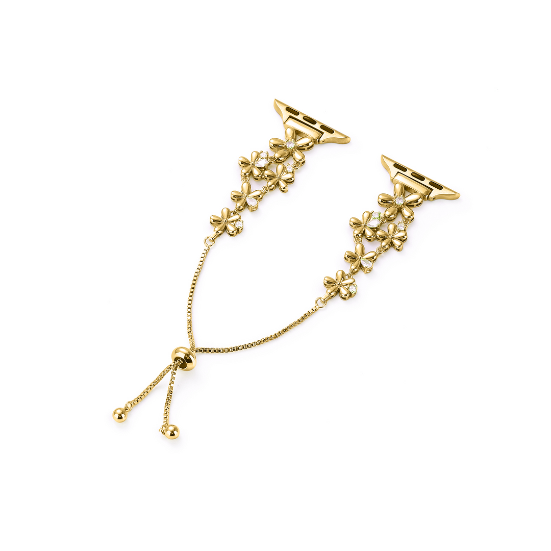Bold Copper Flower Apple Watch Bands for Women
