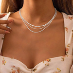 Load image into Gallery viewer, 3pc Classic Necklace Choker Stack
