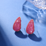 Load image into Gallery viewer, Drop Diamond Stud Earrings Inlay Diamond Earring
